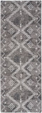 Nourison Brixton BRX01 Machine Made Loom-woven Tribal Border Indoor Only Modern & Contemporary Bohemian Rug Gray, Gray 64% Polyester,34% Cotton,2% Other 99446045775