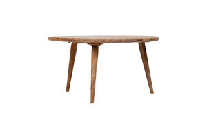 Porter Designs Porter Urban Round Cocktail Table - Handmade Solid Sheesham Wood, Warm Finish For Contemporary Homes Natural Wood 05-117-02-1450