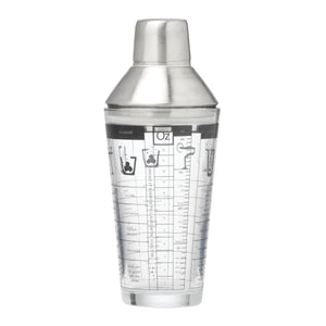 Lenox Cambridge Silver Stainless Steel Glass Recipe Shaker NO COLOR GLASS,CRYSTAL 9270GSCGT54