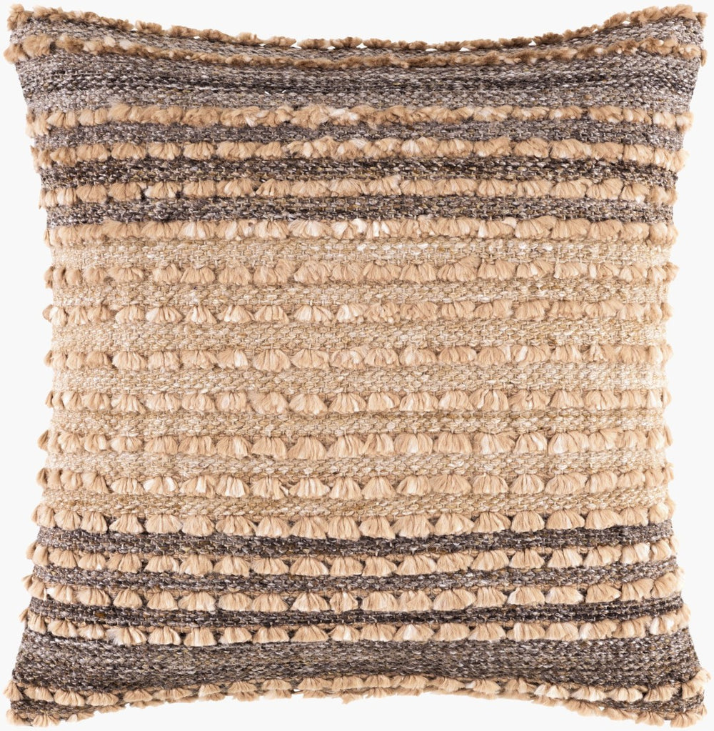 Surya Renmark Handcrafted Cotton Blend Square Accent Pillow Eco Woven Sofa Decor RMK001-1818