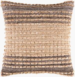 Surya Renmark Handcrafted Cotton Blend Square Accent Pillow Eco Woven Sofa Decor RMK001-1818