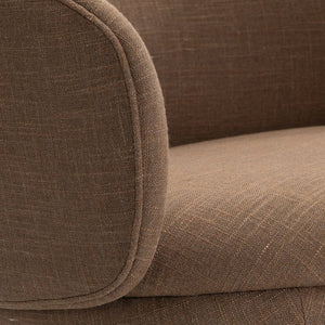 Bernhardt Bernhardt Moxi Mid-century Swivel Accent Chair with Sculpted Fabric Wraparound Seat L752SO