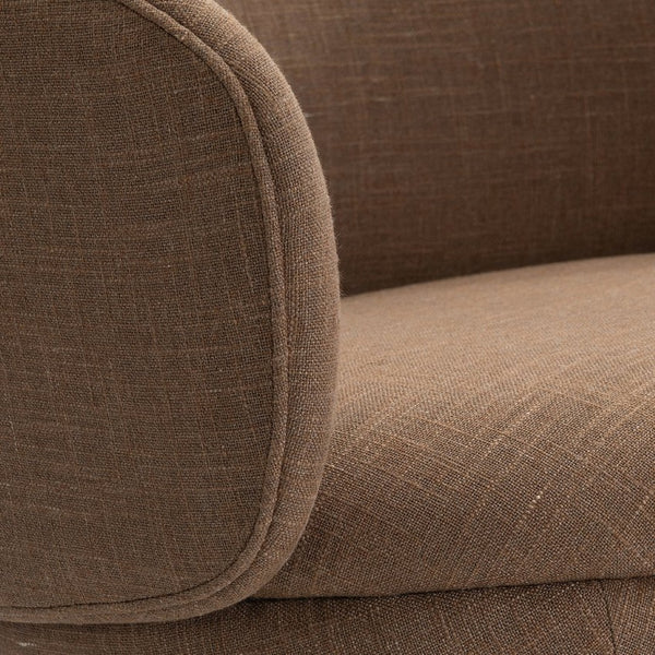 Bernhardt Bernhardt Moxi Mid-century Swivel Accent Chair with Sculpted Fabric Wraparound Seat L752SO