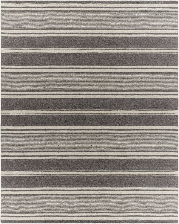 Surya Romano Handmade Wool Rug 2' X 3' - Luxurious, Medium Pile Comfort For Your Home Décor Needs Charcoal Wool Rmo2304-23