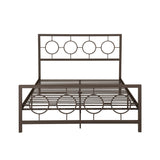 Christopher Knight Home® - Noble House - Francoise Queen-Size Geometric Platform Bed Frame