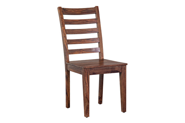 Porter Designs Porter Sonora Solid Sheesham Wood Dining Chair With Curved Back & Tapered Legs For Elegant Dining Brown Wood 07-196-02-9740