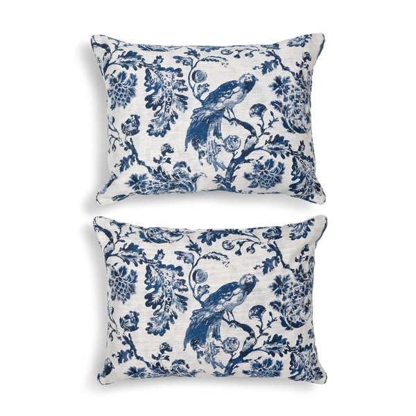 Estate Pillows, Bluebird Toile, Set of 2 EHN40686 Park Hill