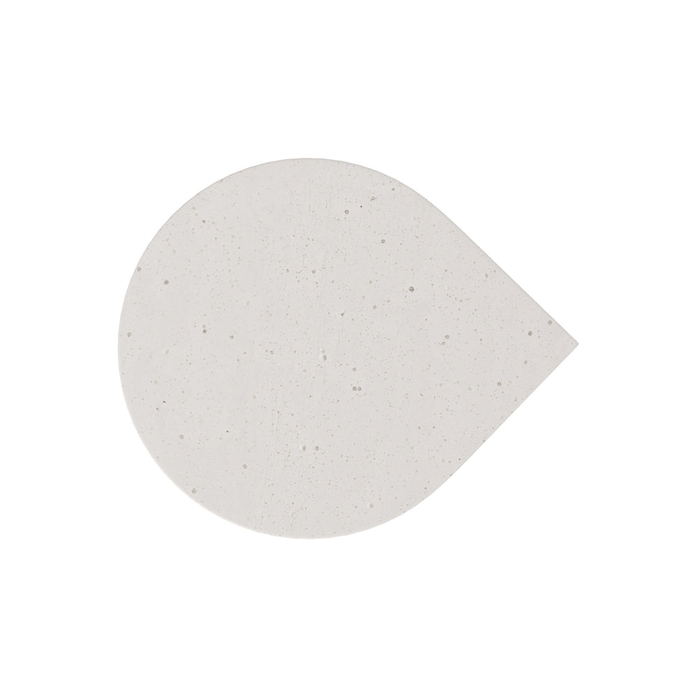 Bernhardt Bernhardt Stratum Accent Table With Fossil Faux Stone Teardrop Top & Sculptural Intersecting Triangle Base 325123