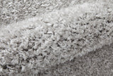 Feizy Rugs Darian Polyester Machine Made Casual Rug Silver/Gray 9' x 12'