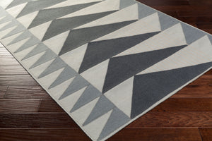 Surya Renata Handmade Wool Rug 5' X 7'6" – Modern Durability, Natural Charm & Easy Care For Any Space Navy Wool Rna1000-576