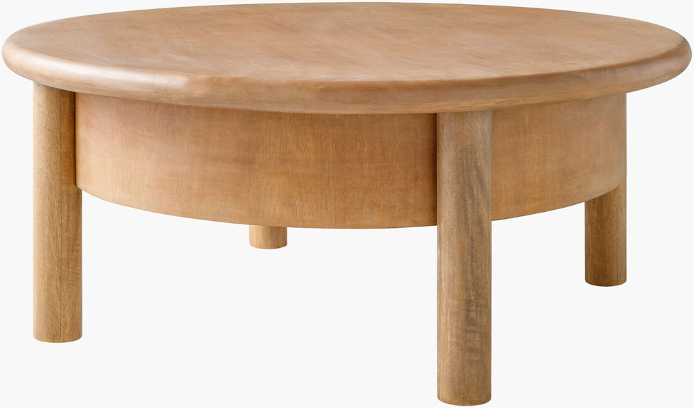 Livabliss Rondo Solid Mango Wood Square Coffee Table Low Profile Minimalist Living Room RNDO002-163636