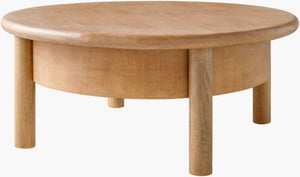 Livabliss Rondo Solid Mango Wood Square Coffee Table Low Profile Minimalist Living Room RNDO002-163636