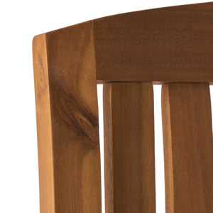 English Elm Acacia Hardwood Outdoor Rocking Chair with Cushions Slat Design for Porch or Deck 57496.00WCACA