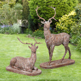 Park Hill Cast Iron Estate Stags - Set of 2 EAG80265