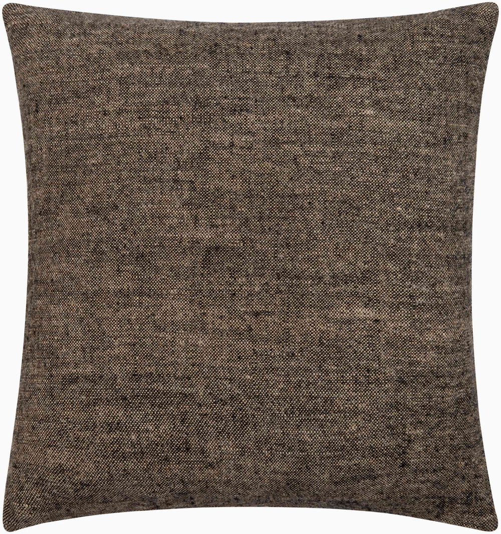 Surya Ronnie 18" Luxurious Linen & Cotton Accent Pillow - Chic Cottage Style For Cozy Home Decor Charcoal Linen,Linen Rni004-2020