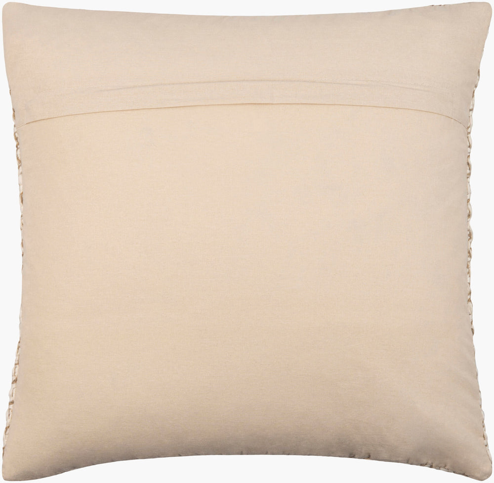 Surya Ranell Cottage Style Accent Pillow - 18" X 18" Soft Linen-cotton Blend For Cozy Living Spaces Ivory Cotton,Linen,Cotton Rnl001-1818