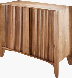 Surya Ronan 32"H X 37"W Modern Mango Wood Cabinet - Minimalist Design For Stylish Living Spaces Top, Brown,Base, Brown Mango Wood,Mango Wood Rno-001