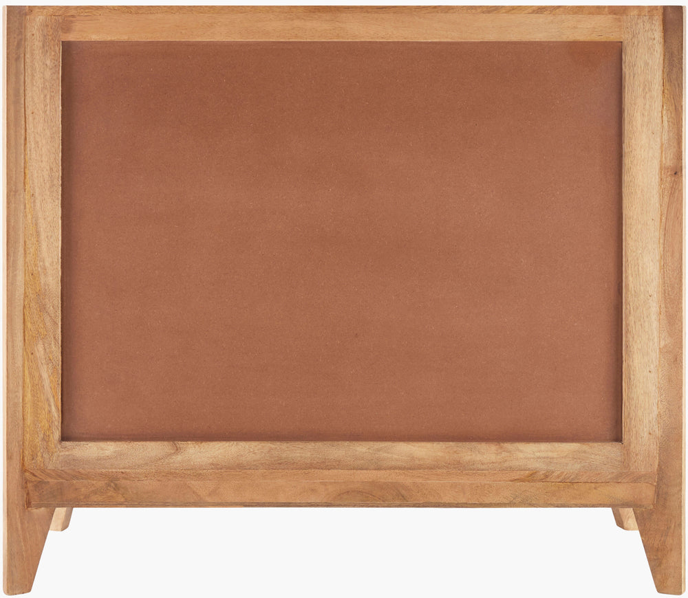 Surya Ronan 32"H X 37"W Modern Mango Wood Cabinet - Minimalist Design For Stylish Living Spaces Top, Brown,Base, Brown Mango Wood,Mango Wood Rno-001