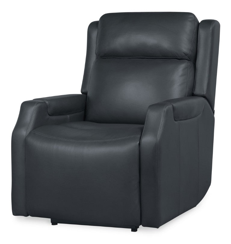 Hooker Furniture Nelson Zero Gravity Power Recliner In Salvo Denim Leather With Usb-C Charging & Adjustable Lumbar SS836-PHZL1-049