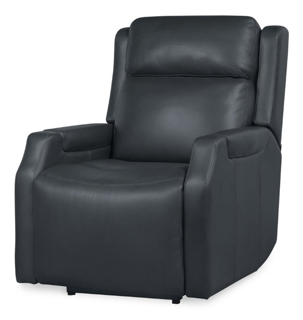 Hooker Furniture Nelson Zero Gravity Power Recliner In Salvo Denim Leather With Usb-C Charging & Adjustable Lumbar SS836-PHZL1-049