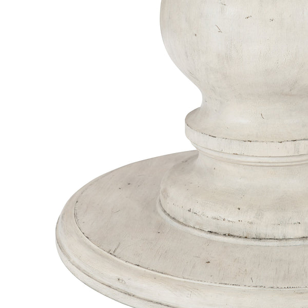 Bernhardt Bernhardt Mirabelle Round Dining Table With 20" Leaf — French Provincial Whitewashed 60" Elegance K1399