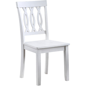 Steve Silver Naples Side Chair White, Set of 2 NA500SW