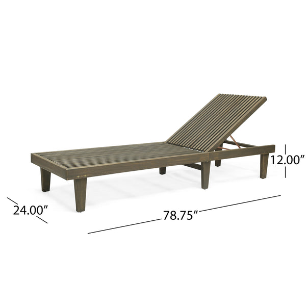 English Elm Nadine Outdoor Chaise Lounge Cushion Water Resistant Full Body Patio Coverage Gray+Cream 63493.00WTCGRY-CUSH-CRM