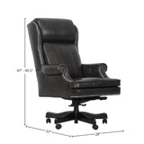 Parker House Parker Living - Leather Desk Chair Pacific Grey Top Grain Leather with Match (X) DC#105-PGR