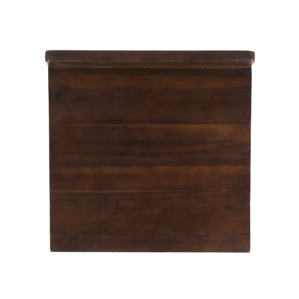 English Elm Christopher Knight Home® - JUT Bidwell Acacia Wood Bar Stool Set of 2 — Handcrafted Low-Back Counter Stools with Iron Legs Brown 64648.00DBRN