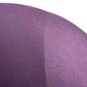 English Elm Arm Chair Plum Fabric Upholstered Accent Seat with Black Birch Legs for Living Room 59258.00PLU