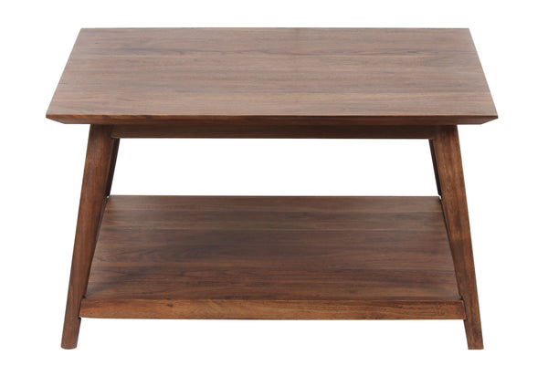 Porter Designs Porter Portola Square Coffee Table - Elegant Solid Acacia Wood Design With Flared Legs For Modern Homes Brown Wood 05-108-02-5014w