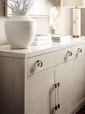 Brighton 4-Door Buffet with Storage Drawers White, North Star Finish P378302 Pulaski Furniture