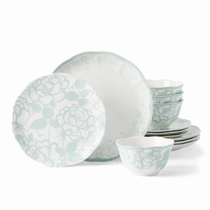 Lenox Butterfly Meadow Cottage 12-Piece Dinnerware Set Multi, WHITE PORCELAIN 894307