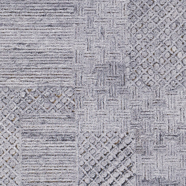 Surya Rosario 2' X 3' Handmade Area Rug - Global Style, Durable Polyester & Wool, High/Low Pile Design Charcoal Polyester,Wool Roa2305-23