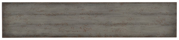 Hooker Furniture Ciao Ciao Bella Narrow Console With 3 Drawers, Speckled Gray Distressed Farmhouse Hallway Table 5805-85003-96