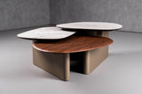 VIG Furniture Modrest Robson - Modern Ceramic + Walnut Coffee Table VGCS-CT-23098