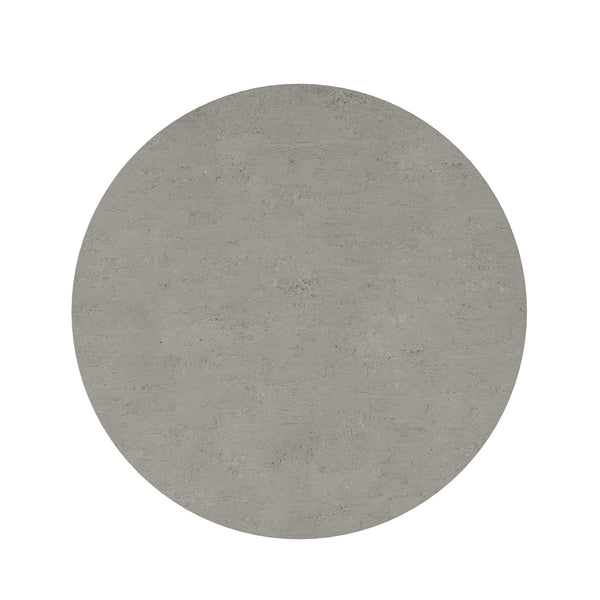 A.R.T. Furniture Vault Round Chairside Table - Chic Mink Finish With Cast Resin Concrete Top For Modern Living Spaces Gray Parawood Solids,White Oak Veneers,Resin 285303-2354