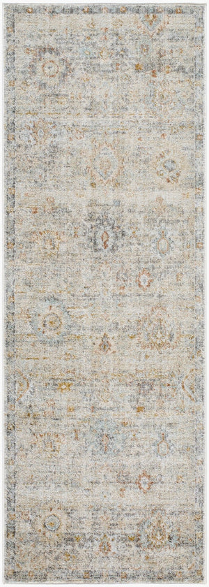 Livabliss Rojin Traditional Turkish Machine Woven Polypropylene Runner Rug for Hallways Oatmeal, Light 2'7" x 7'3" ROJ2303-2673