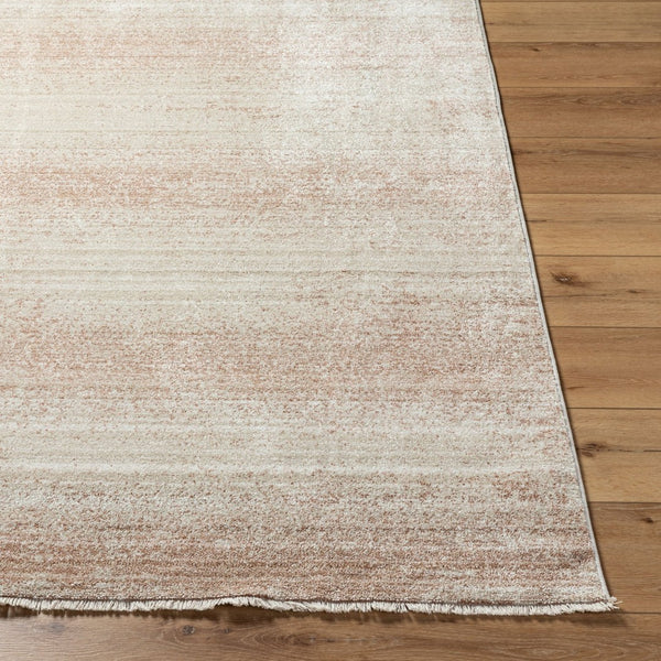 Livabliss Rojin Classic Fringe Runner Rug Polypropylene Medium Pile for Hallway or Entryway Oatmeal, Rust 2'6" x 7'3" ROJ2306-2673