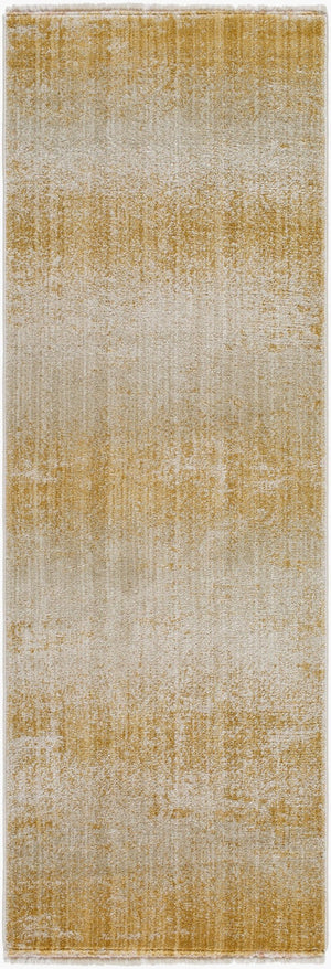 Livabliss Rojin Fringe Trim Polypropylene Runner Rug for Entryway Hallway or Bedside Decor Oatmeal, Mustar 2'6" x 7'3" ROJ2307-2673