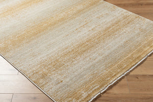 Livabliss Rojin Fringe Trim Polypropylene Runner Rug for Entryway Hallway or Bedside Decor Oatmeal, Mustar 9' x 12'7" ROJ2307-9127