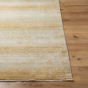 Livabliss Rojin Fringe Trim Polypropylene Runner Rug for Entryway Hallway or Bedside Decor Oatmeal, Mustar 9' x 12'7" ROJ2307-9127