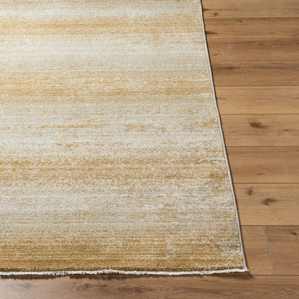 Livabliss Rojin Fringe Trim Polypropylene Runner Rug for Entryway Hallway or Bedside Decor Oatmeal, Mustar 9' x 12'7" ROJ2307-9127