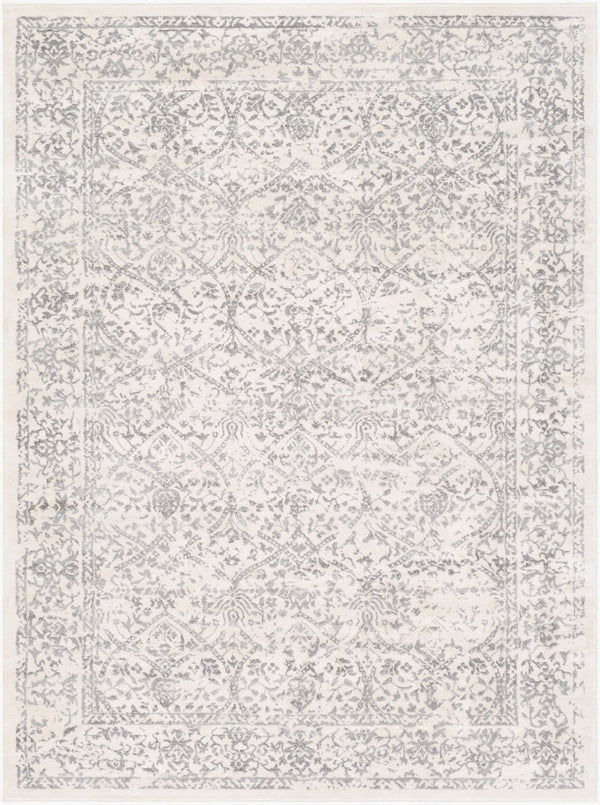 Livabliss Roma Traditional Polypropylene Area Rug Turkey Woven for Living and Dining Rooms White, Medium G 11'10" x 15' ROM2300-111015