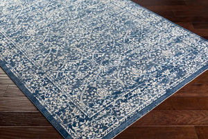 Livabliss Roma Traditional Polypropylene Area Rug Machine Woven for Living and Dining Rooms Dark Blue, Ligh 5'3" x 7'1" ROM2301-5371