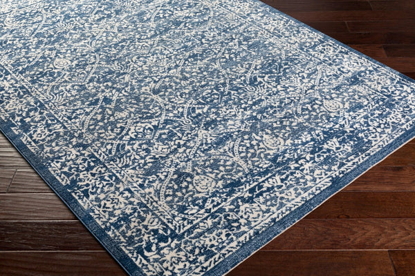 Livabliss Roma Traditional Polypropylene Area Rug Machine Woven for Living and Dining Rooms Dark Blue, Ligh 5'3" x 7'1" ROM2301-5371