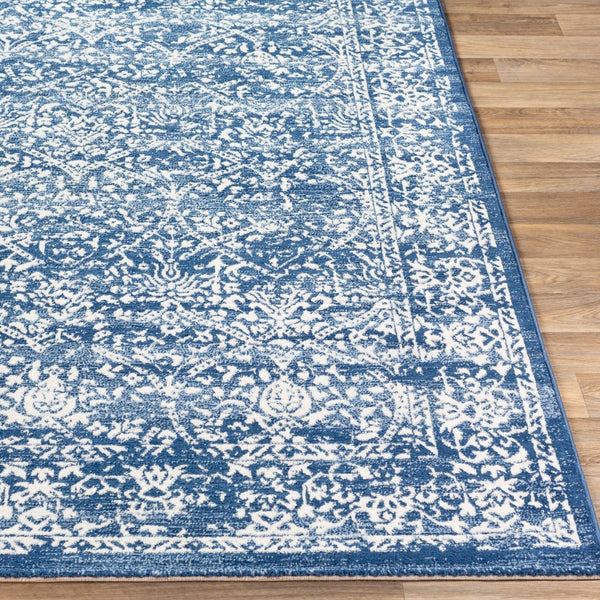 Livabliss Roma Traditional Polypropylene Area Rug Machine Woven for Living and Dining Rooms Dark Blue, Ligh 5'3" x 7'1" ROM2301-5371