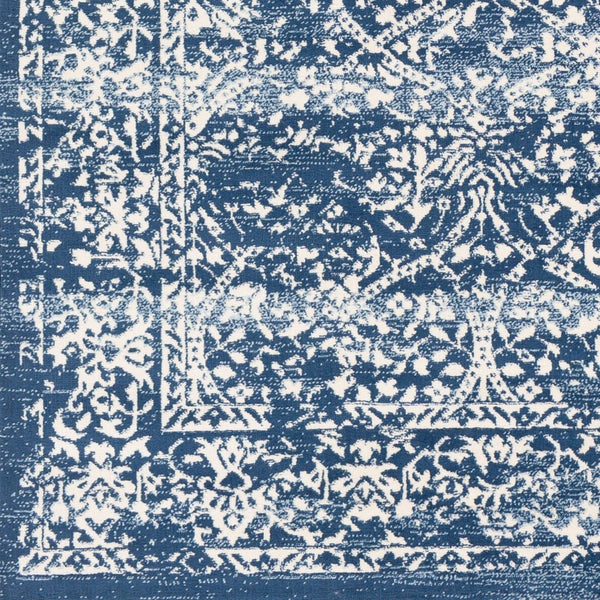 Livabliss Roma Traditional Polypropylene Area Rug Machine Woven for Living and Dining Rooms Dark Blue, Ligh 5'3" x 7'1" ROM2301-5371