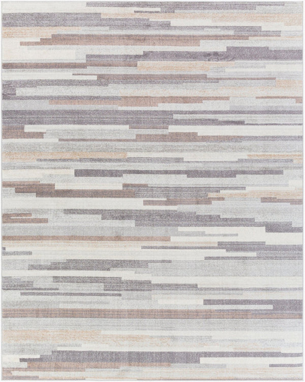 Livabliss Roma Machine Woven Polypropylene Area Rug Geometric Living Room Floor Accent Turkey Charcoal, Gray 7'10" x 10' ROM2302-71010