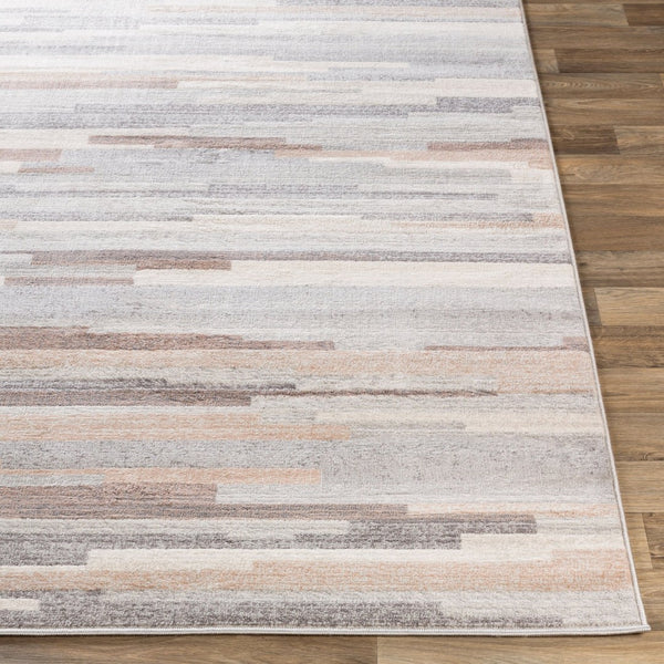 Livabliss Roma Machine Woven Polypropylene Area Rug Geometric Living Room Floor Accent Turkey Charcoal, Gray 2'7" x 7'3" ROM2302-2773